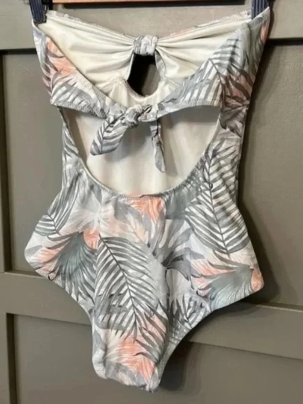 Eberjey Lulu Palmera Tropical Leaf One Piece Cutout Swimsuit Size Small
